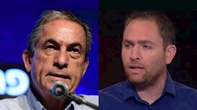 גוש בריינר וגדעון לוי, צילום: טוויטר ותומר נויברג פלאש90